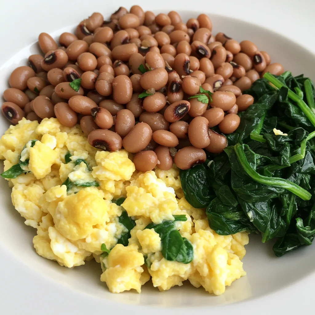 Yumurtalı ve Ispanaklı Börülce Salatası