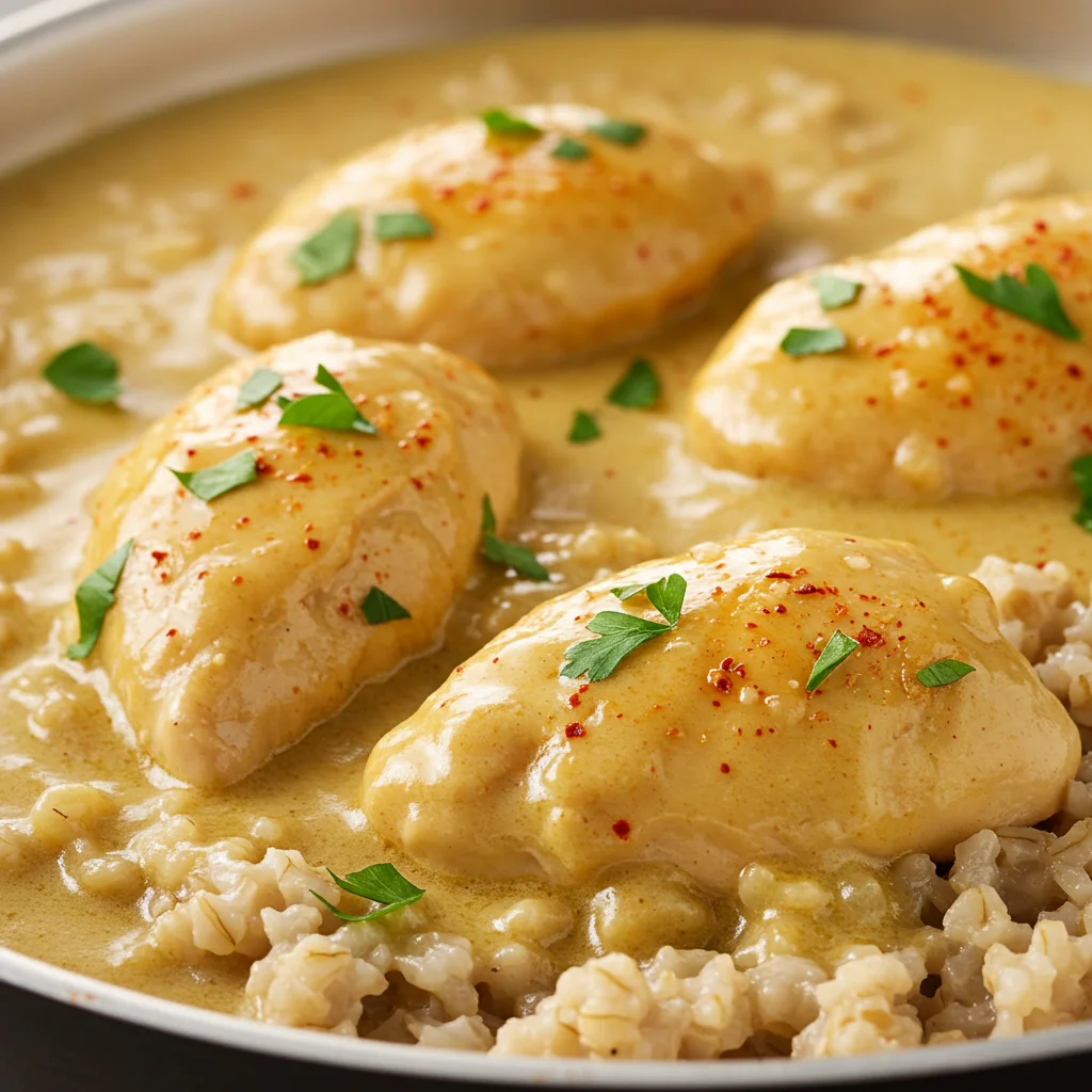 Yulaflı Kremalı Tavuk
